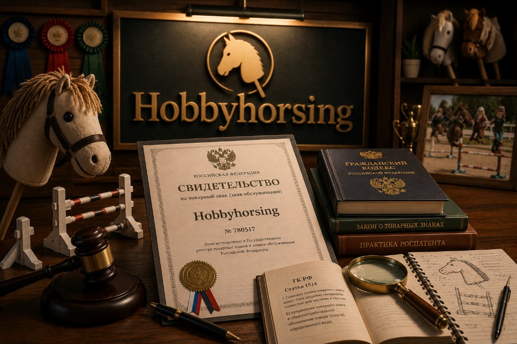 Hobbyhorsing trademark — Certificate No. 780517, Rospatent maintained legal protection, Article 1514
