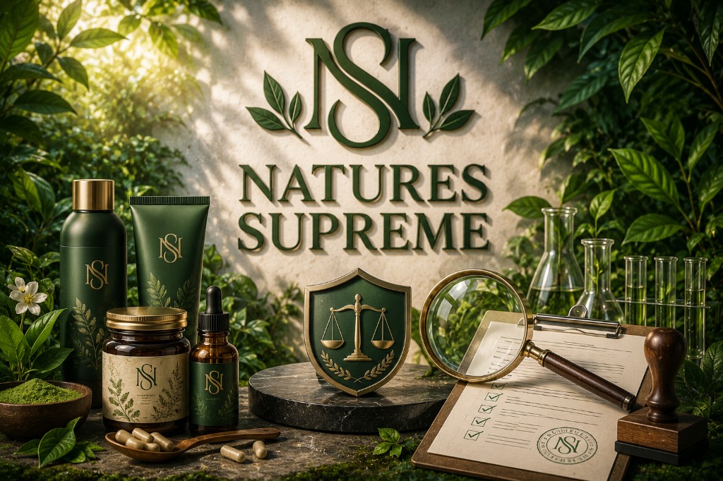 NATURES SUPREME trademark — Certificate No. 979738, natural health products, Rospatent opposition